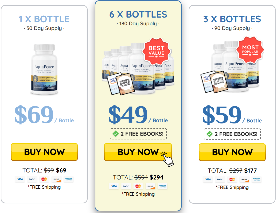 AquaPeace Pricing