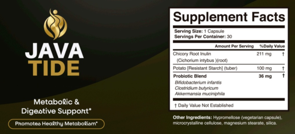 JavaTide Supplement Facts